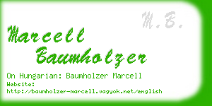 marcell baumholzer business card